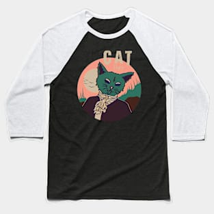CAT BOY, Band Merchandise, Cat Design Baseball T-Shirt